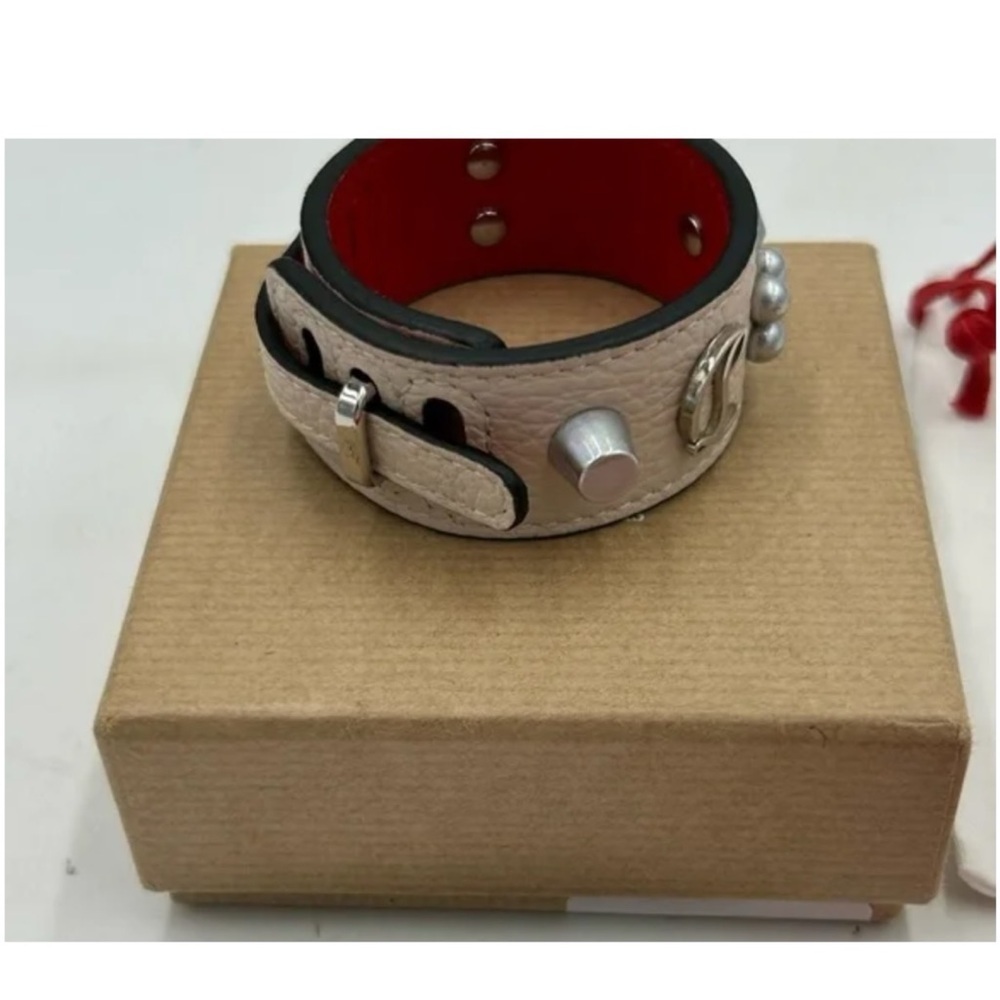 Christian Louboutin Paloma spike embellished leather bracelet. NWT. - Picture 4 of 6
